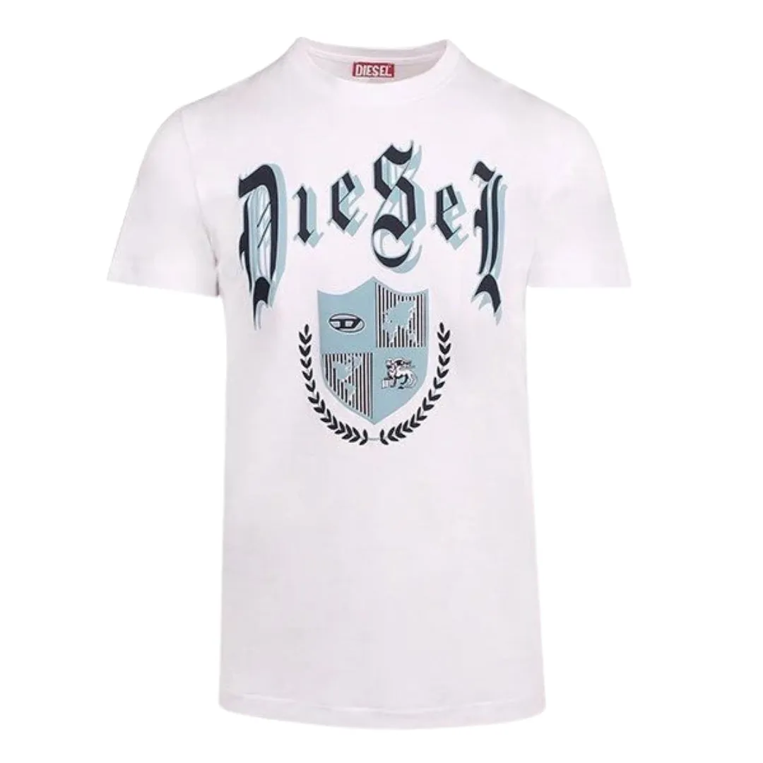 Diesel Medieval Design White T-Shirt