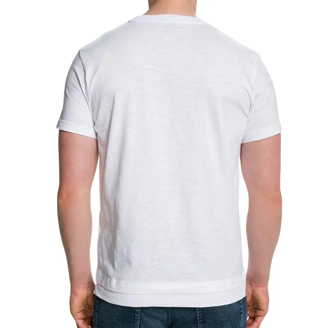 Diesel Tonal Logo White T-Shirt