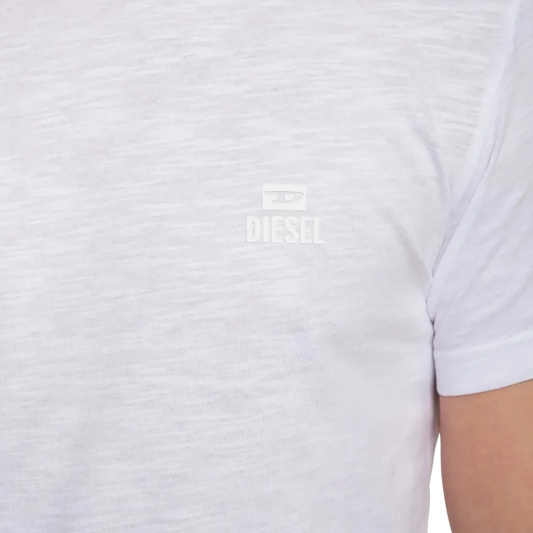 Diesel Tonal Logo White T-Shirt