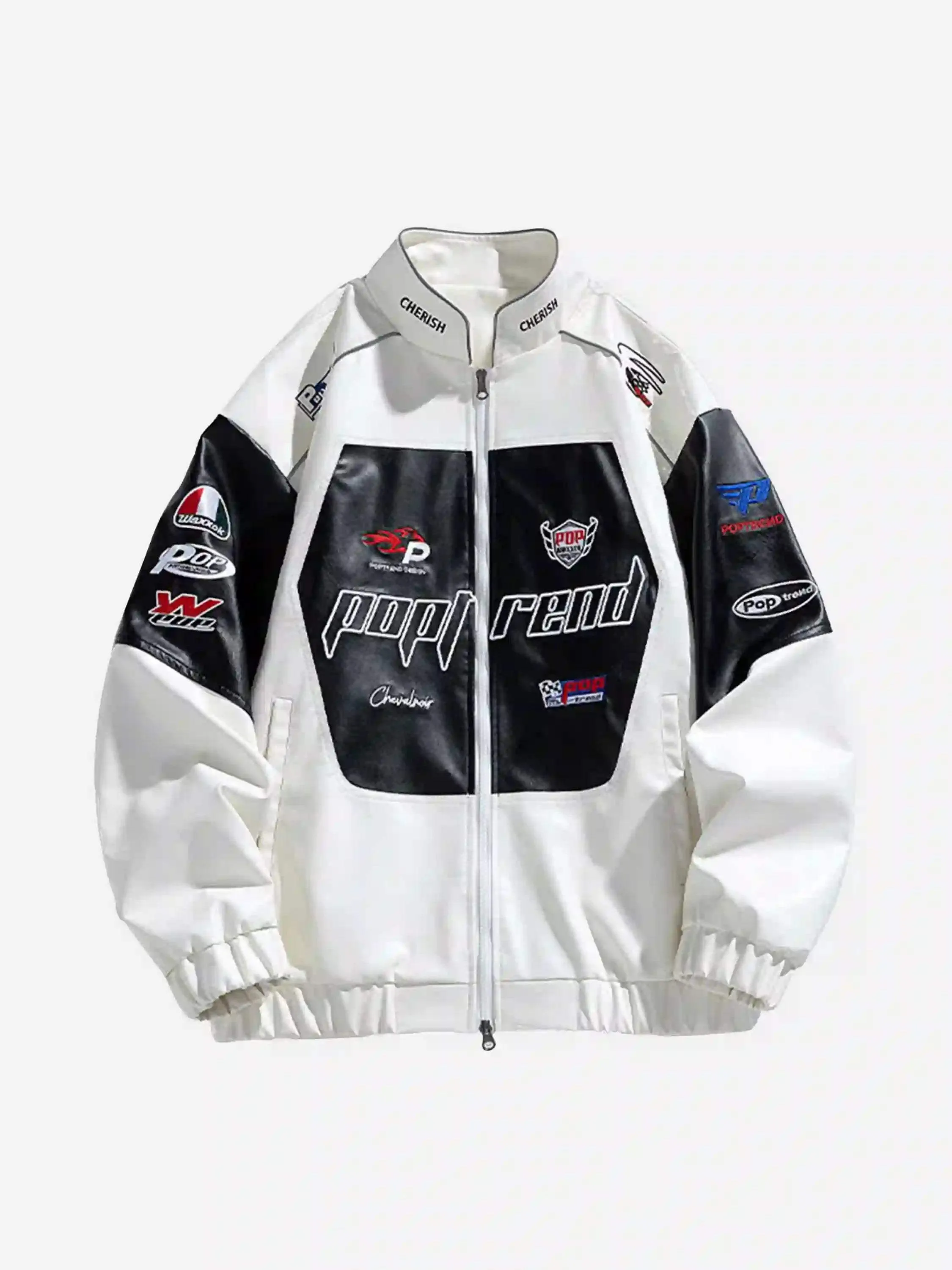 Disguisen High Street Splicing Racing Baseball Jacket
