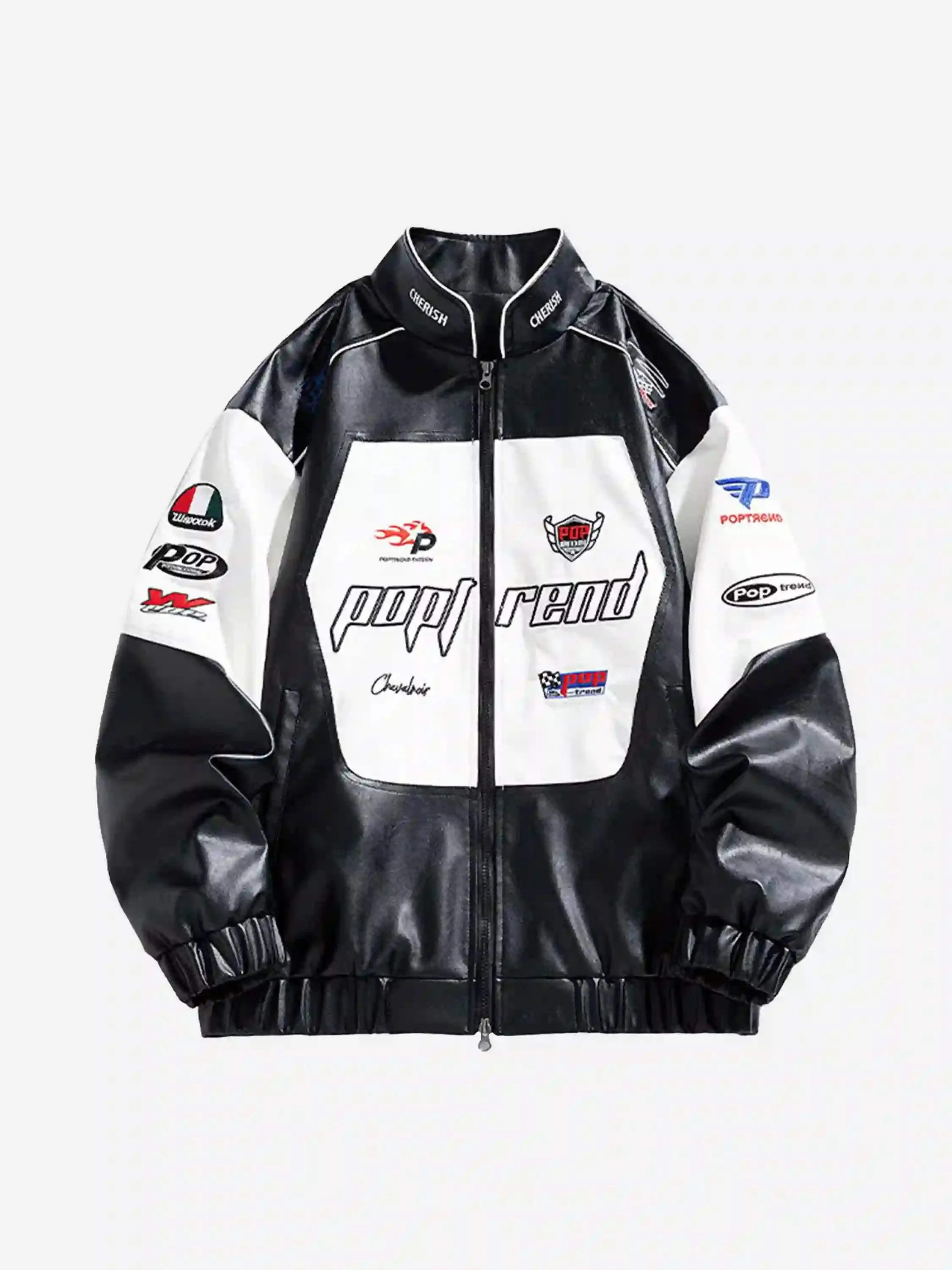 Disguisen High Street Splicing Racing Baseball Jacket