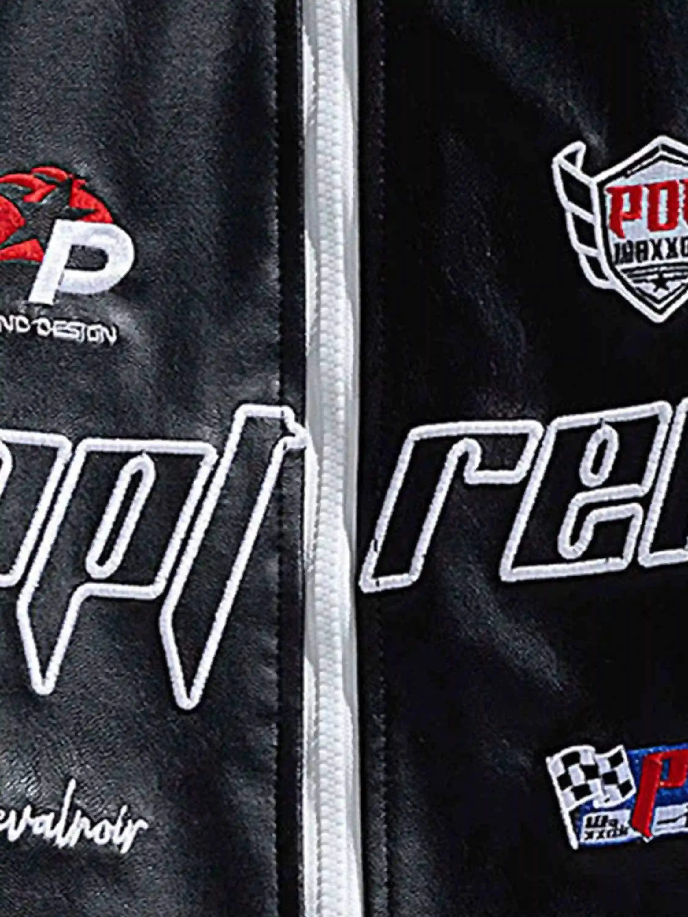 Disguisen High Street Splicing Racing Baseball Jacket