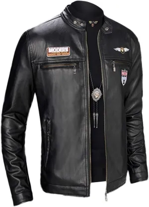 DuDubaby Fashion Men Autumn Winter Warm Casual Leather Zipper Long Sleeve Jacket Coat Top