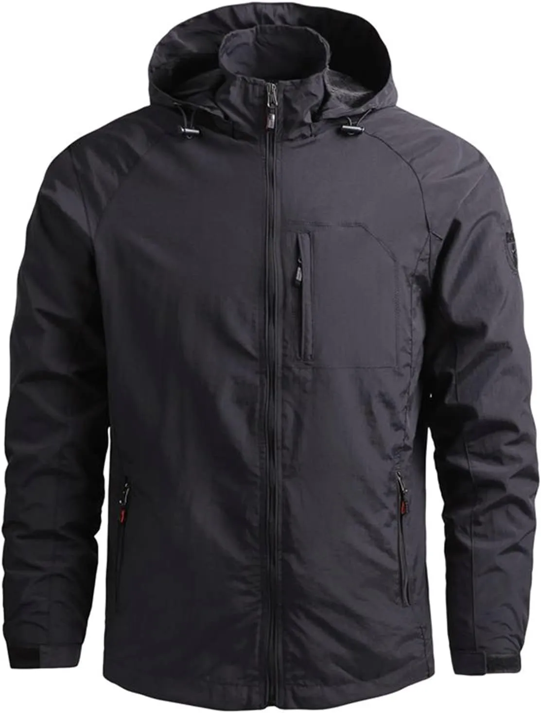 DuDubaby Heated Jacket for Men Golf Jacket Autumn Long Sleeve Splicing Sweatshirt Top Tee Blouse Jacket Coat Lined Denim
