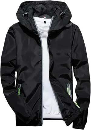 DuDubaby Mens Autumn Casual Camouflage Printing Plus Size Hoodie Two-Sided Wear Thin Coat