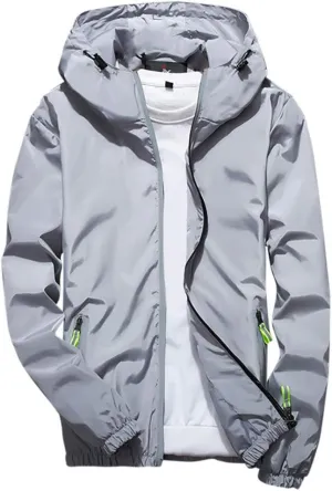 DuDubaby Mens Autumn Casual Camouflage Printing Plus Size Hoodie Two-Sided Wear Thin Coat