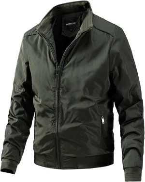 DuDubaby Mens Lightweight Jackets Men'S Jacket Loose Zipper Coat Jacket Men'S Casual Cardigan Coat