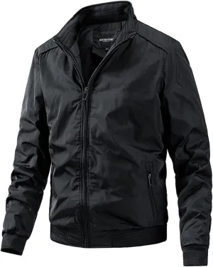 DuDubaby Mens Lightweight Jackets Men'S Jacket Loose Zipper Coat Jacket Men'S Casual Cardigan Coat
