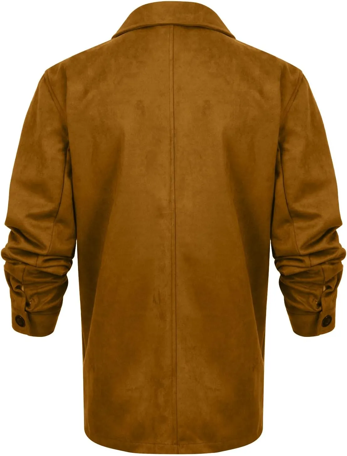 DuDubaby Men's Spring Thin Casual Fashion Loose Single Lapel Breasted Jacket
