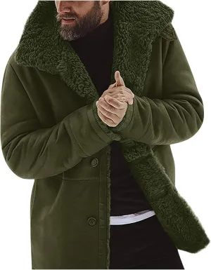 DuDubaby Vintage Jacket for Mens Men's Casual Hoodie Long Sleeve Sweatshirt Jacket Plush Jacket Sweater Top