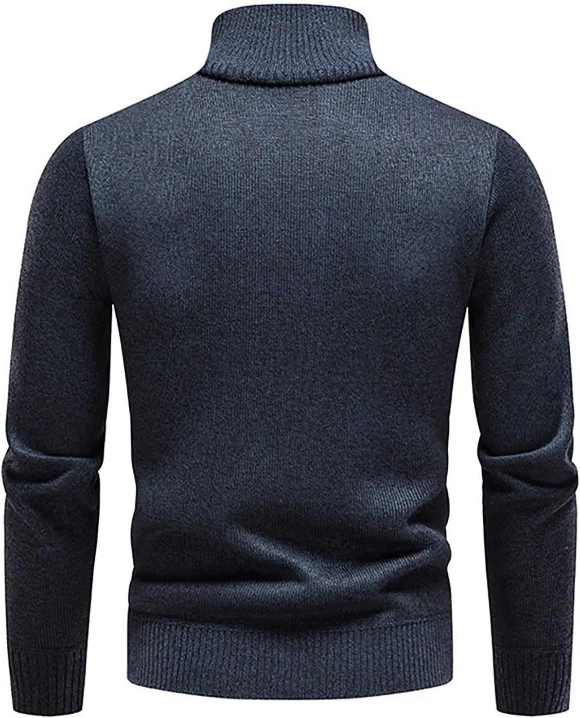 DuDubaby Winter Sweater Cardigan Men's Plush Thickened Sweater Stand Collar Zipper Loose Warm Coat