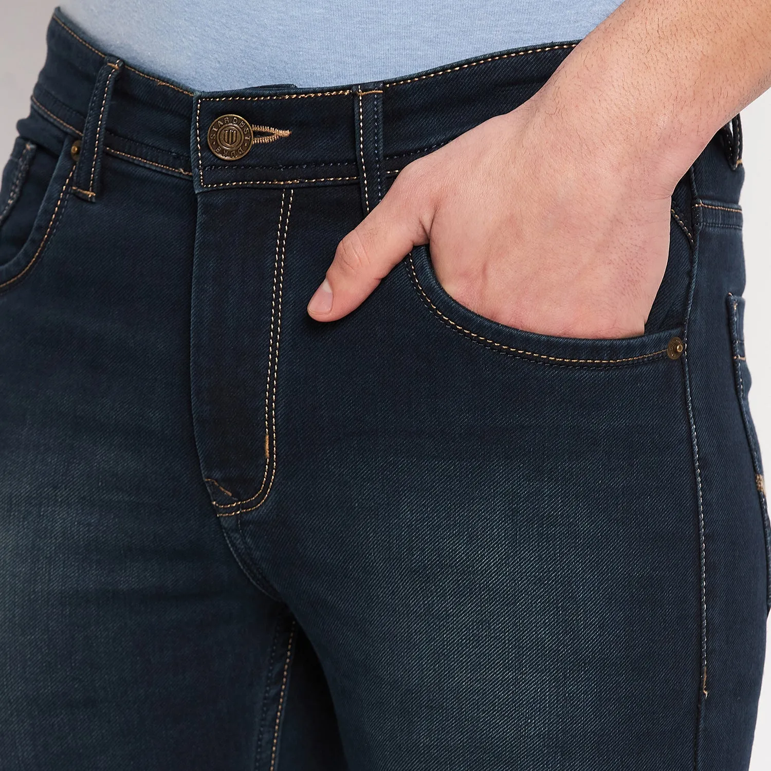 Duke Stardust Men Slim Fit Stretchable Jeans (SDD5505)