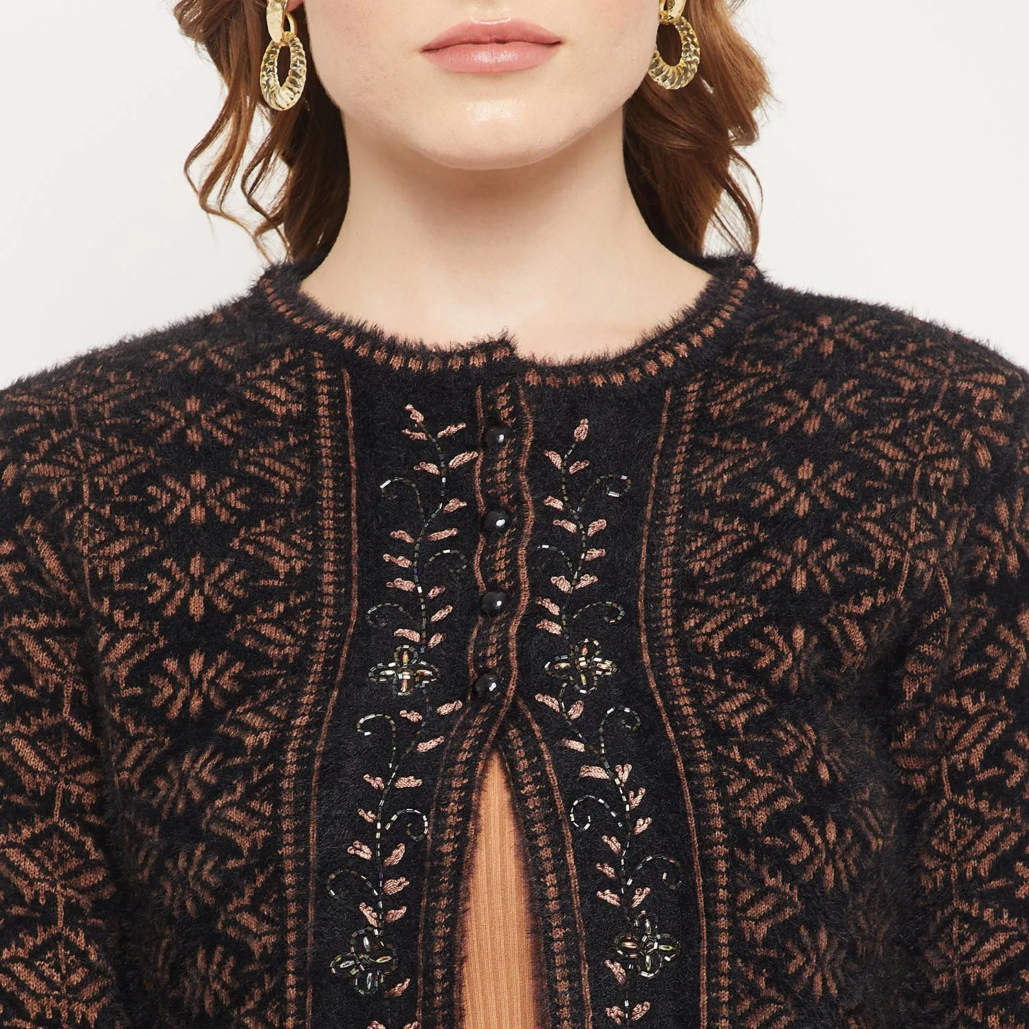 Duke Stardust Women Self Design Cardigan (SDS1048)