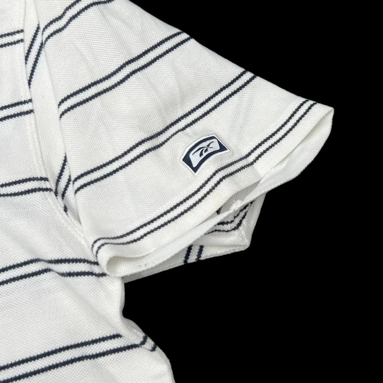 Early 00's REEBOK Classic Embroidered Mini Logo Striped Short Sleeve Polo Shirt