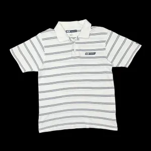 Early 00's REEBOK Classic Embroidered Mini Logo Striped Short Sleeve Polo Shirt