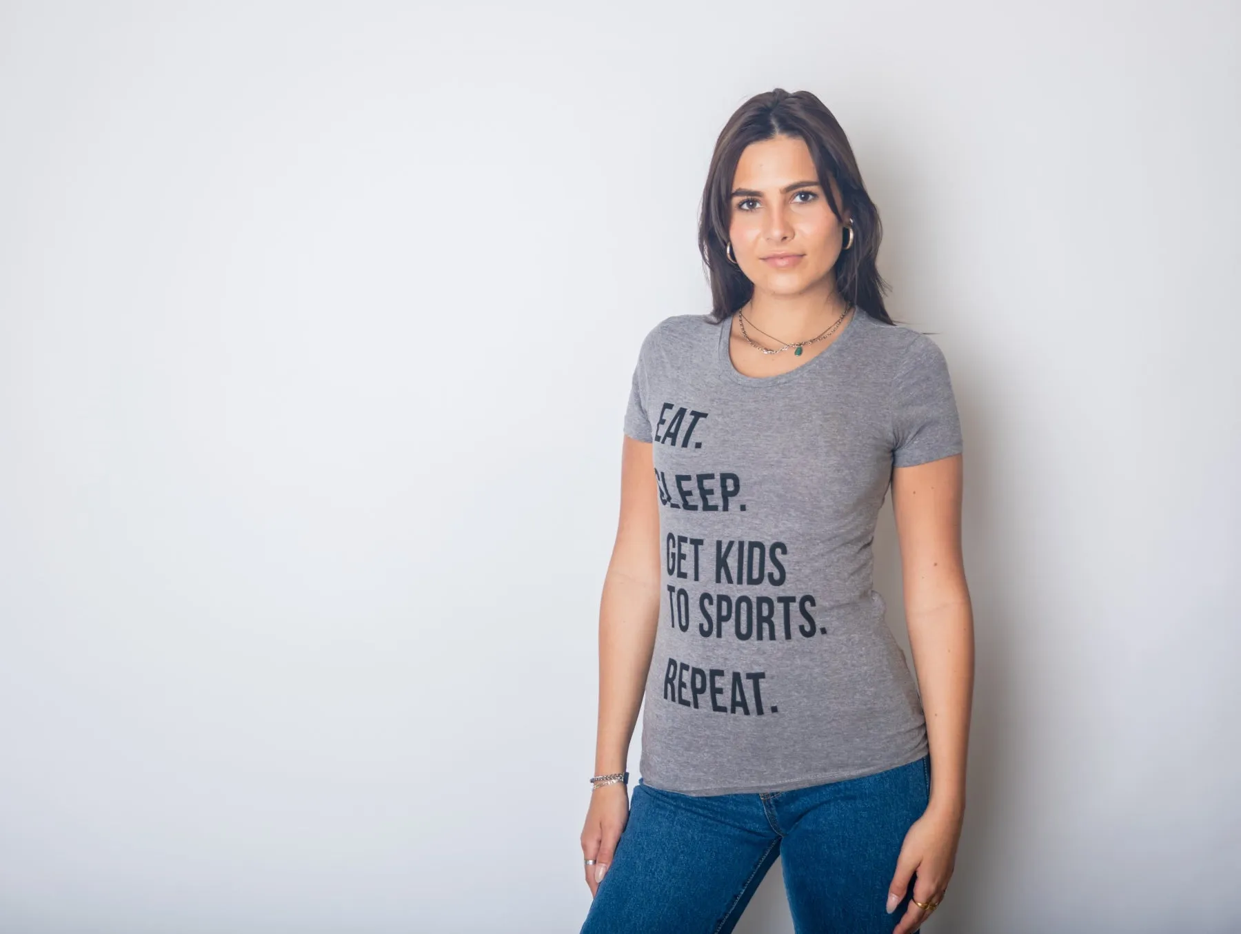 Eat Sleep Get Kids To Sports Women's T Shirt