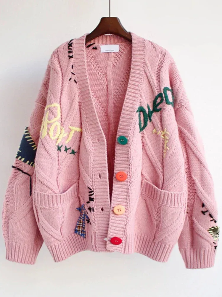 Elara Loose Knit Cardigan