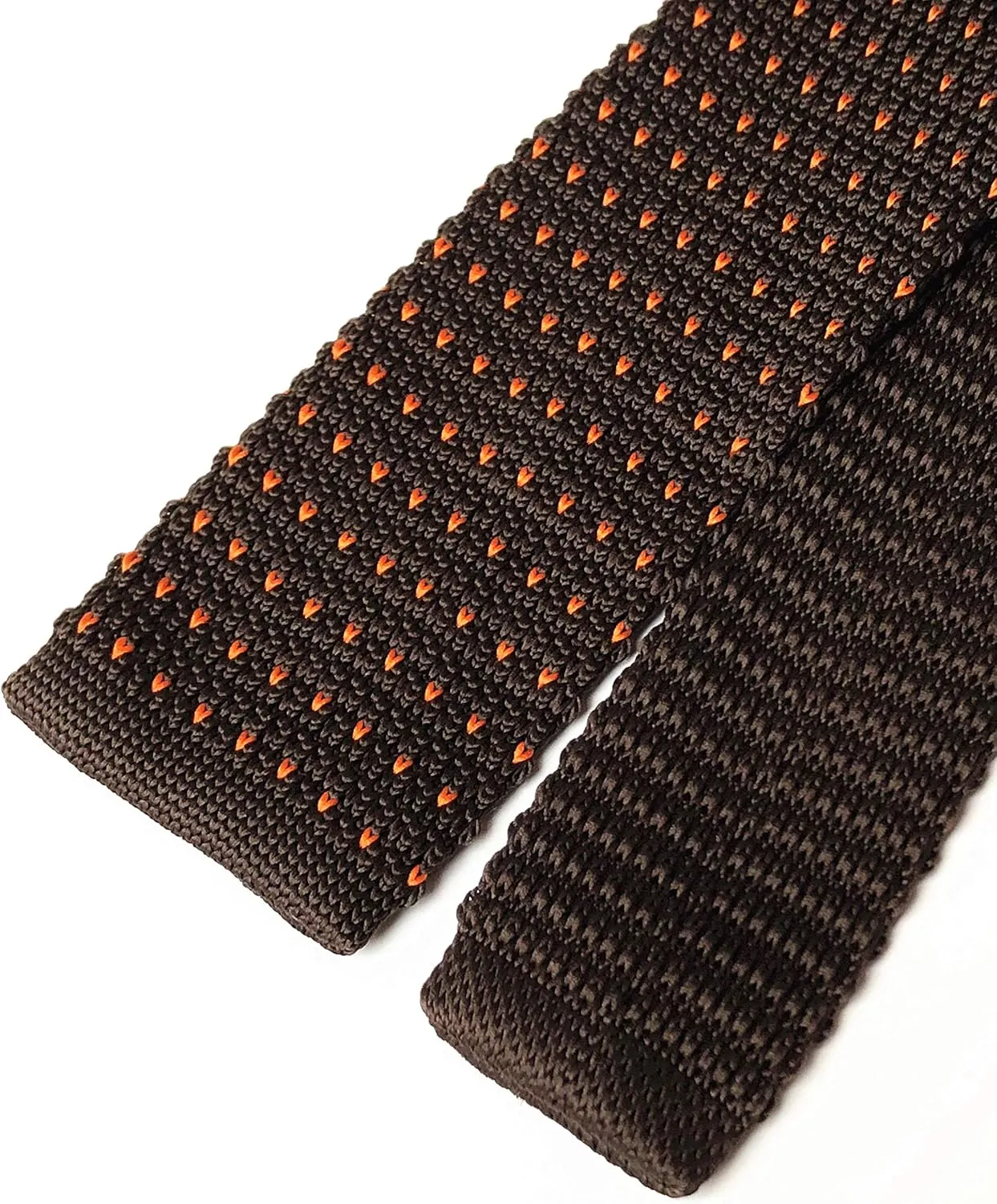 Elfeves Men's Novelty Skinny Knit Tie Vintage Smart Patterned Formal Necktie for Groom - Various Design