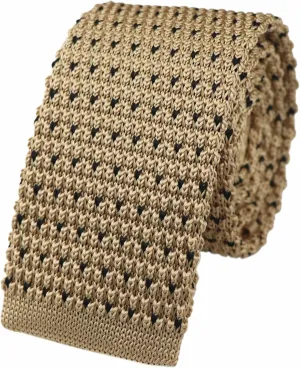 Elfeves Men's Novelty Skinny Knit Tie Vintage Smart Patterned Formal Necktie for Groom - Various Design