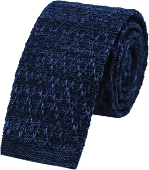 Elfeves Men's Novelty Skinny Knit Tie Vintage Smart Patterned Formal Necktie for Groom - Various Design