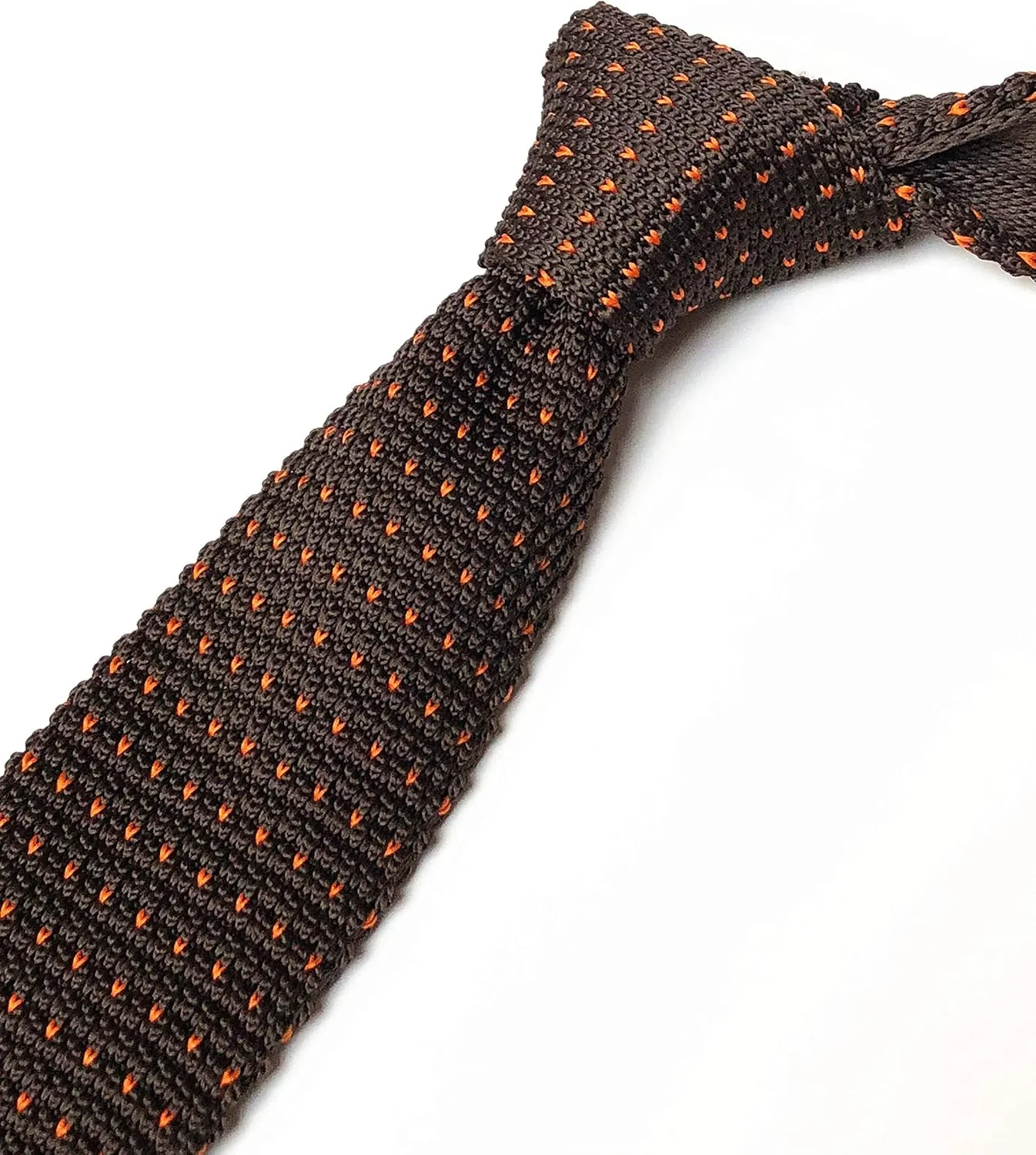 Elfeves Men's Novelty Skinny Knit Tie Vintage Smart Patterned Formal Necktie for Groom - Various Design