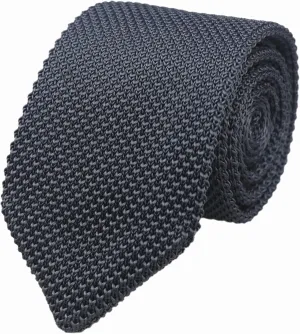 Elfeves Men's Skinny Knit Tie Vintage Smart Patterned Solid Color Casual Necktie