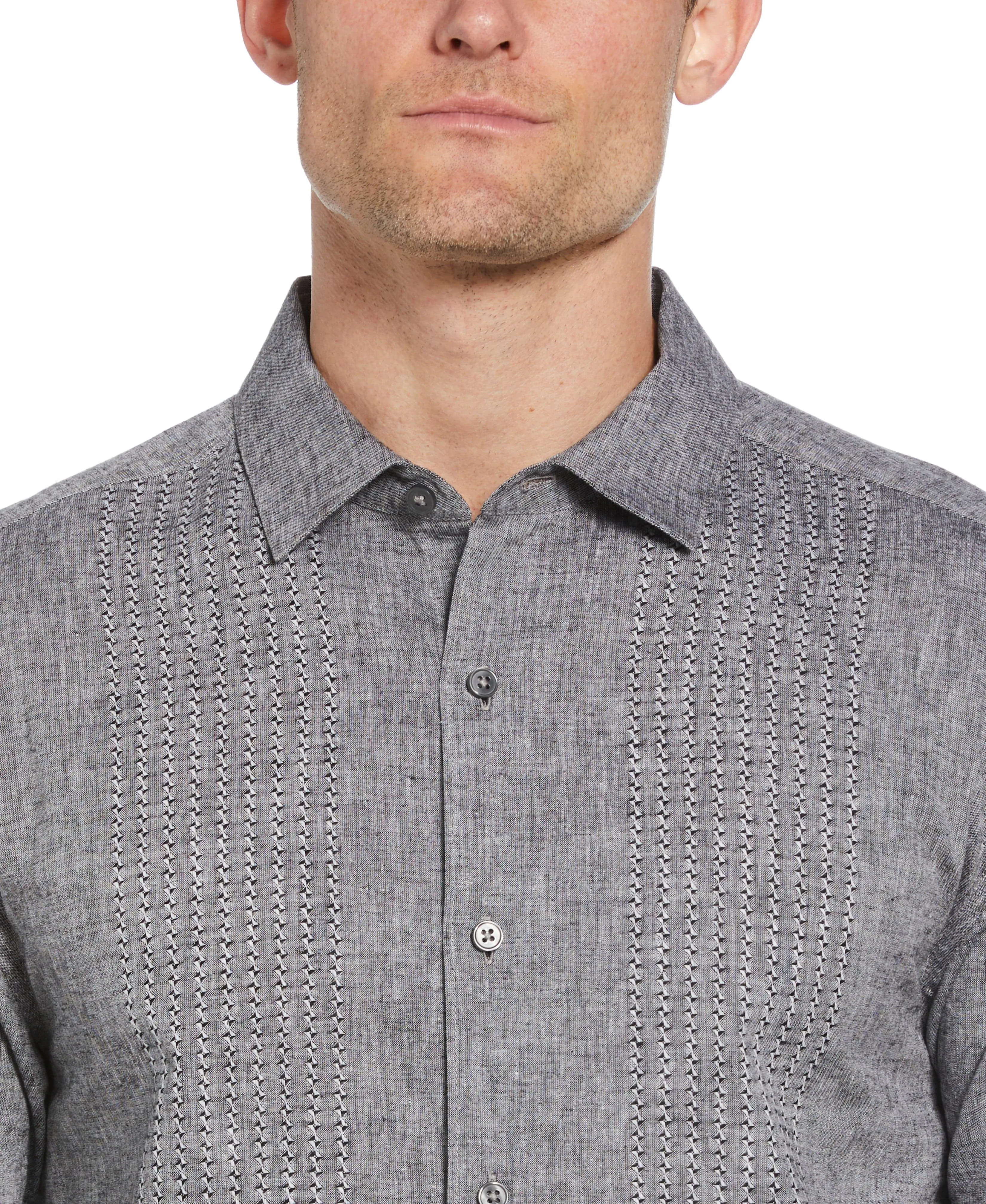 Engineered Dobby Panels Shirt