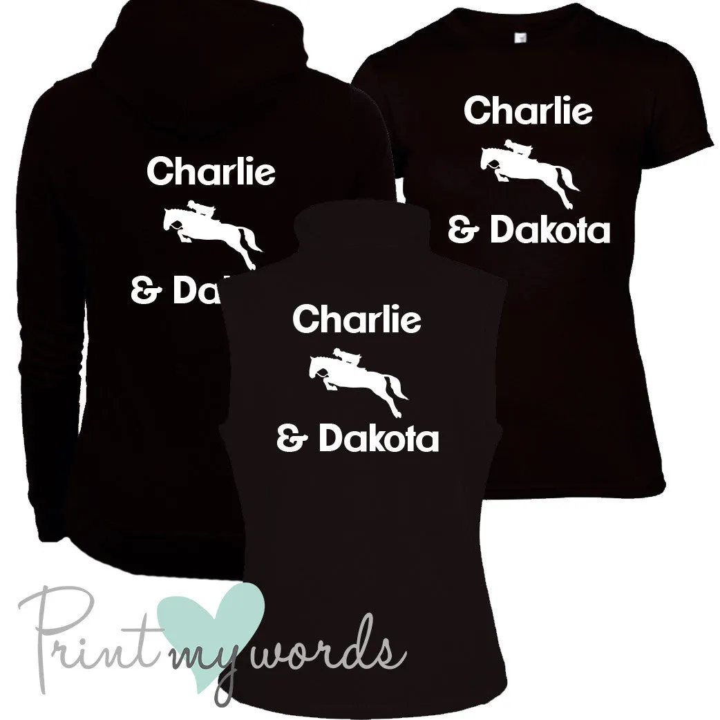 'Erin' Ladies Personalised Matching Equestrian Set - Jumping Design