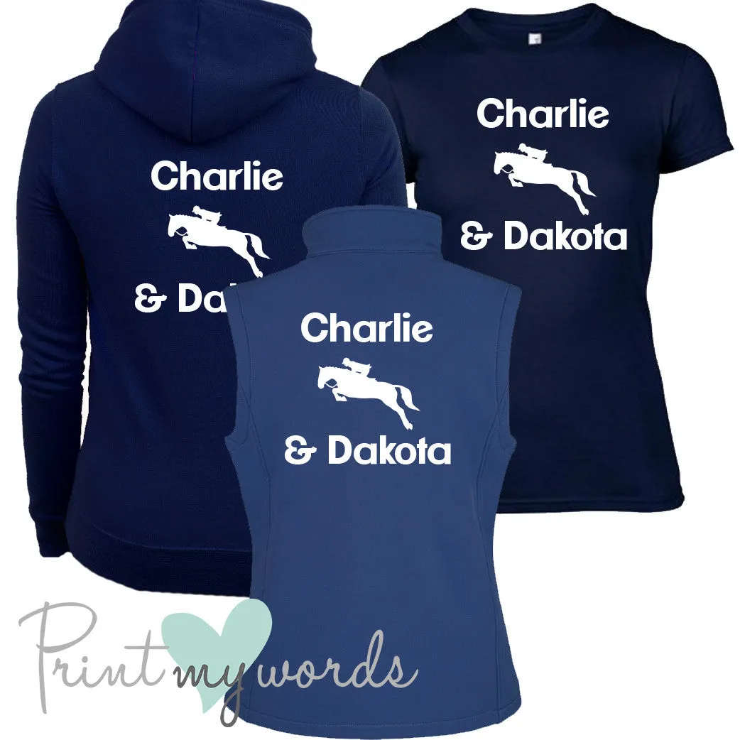 'Erin' Ladies Personalised Matching Equestrian Set - Jumping Design