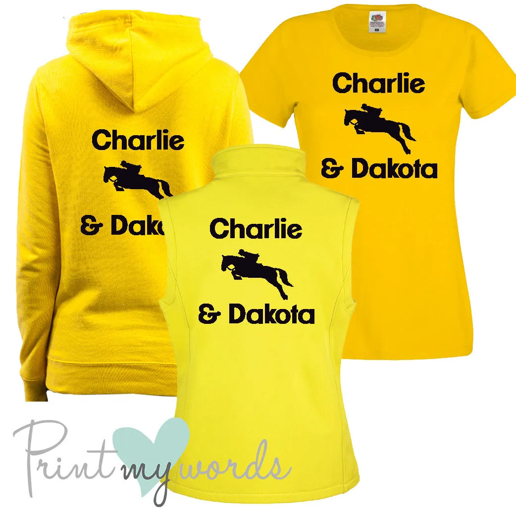 'Erin' Ladies Personalised Matching Equestrian Set - Jumping Design