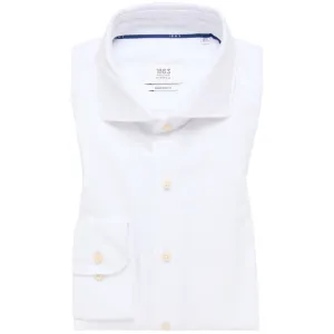 Eterna 1863 Modern Fit Cotton-Linen Shirt - White