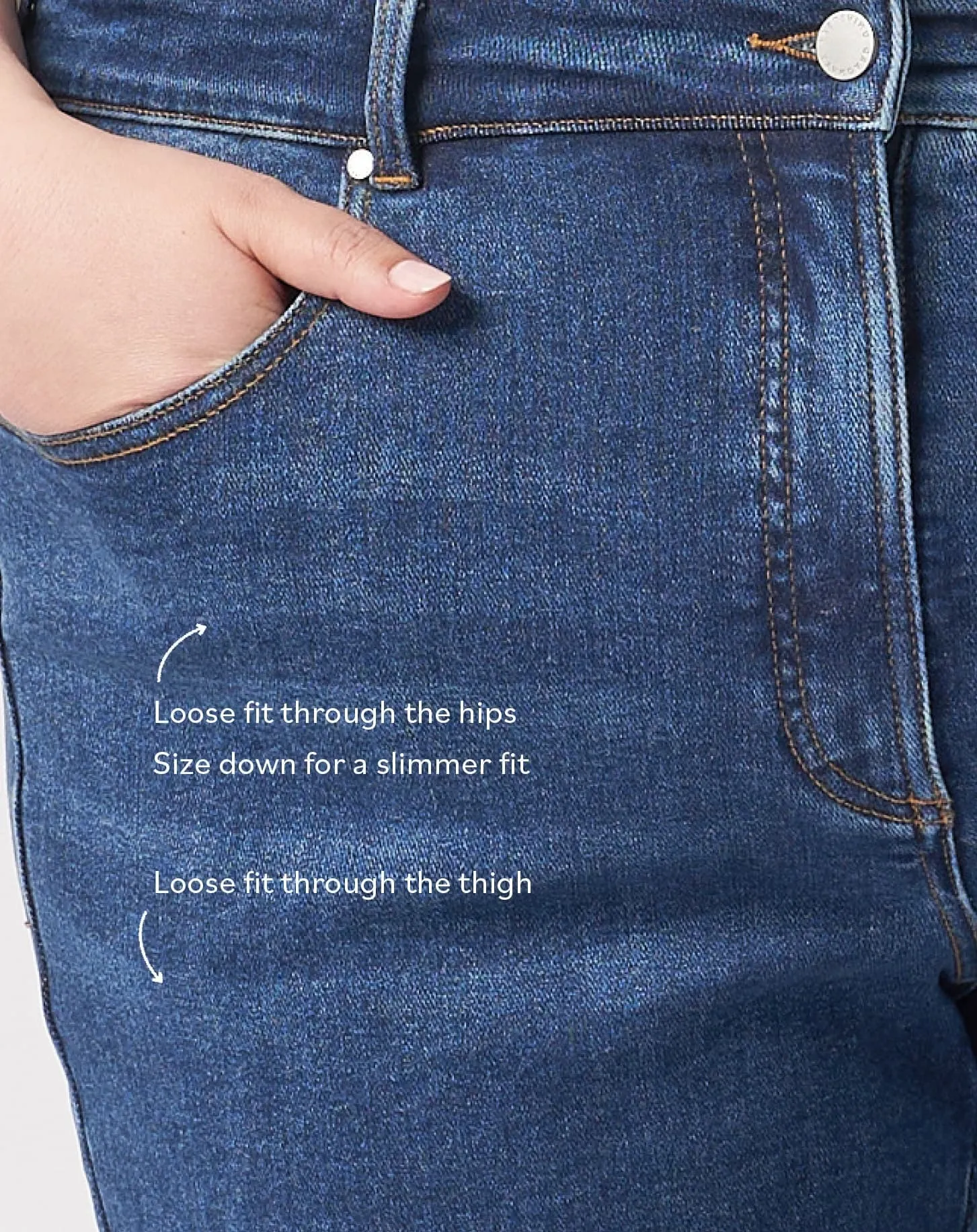 Etta High Rise Straight Leg Jeans 28 Inch - Dark Indigo