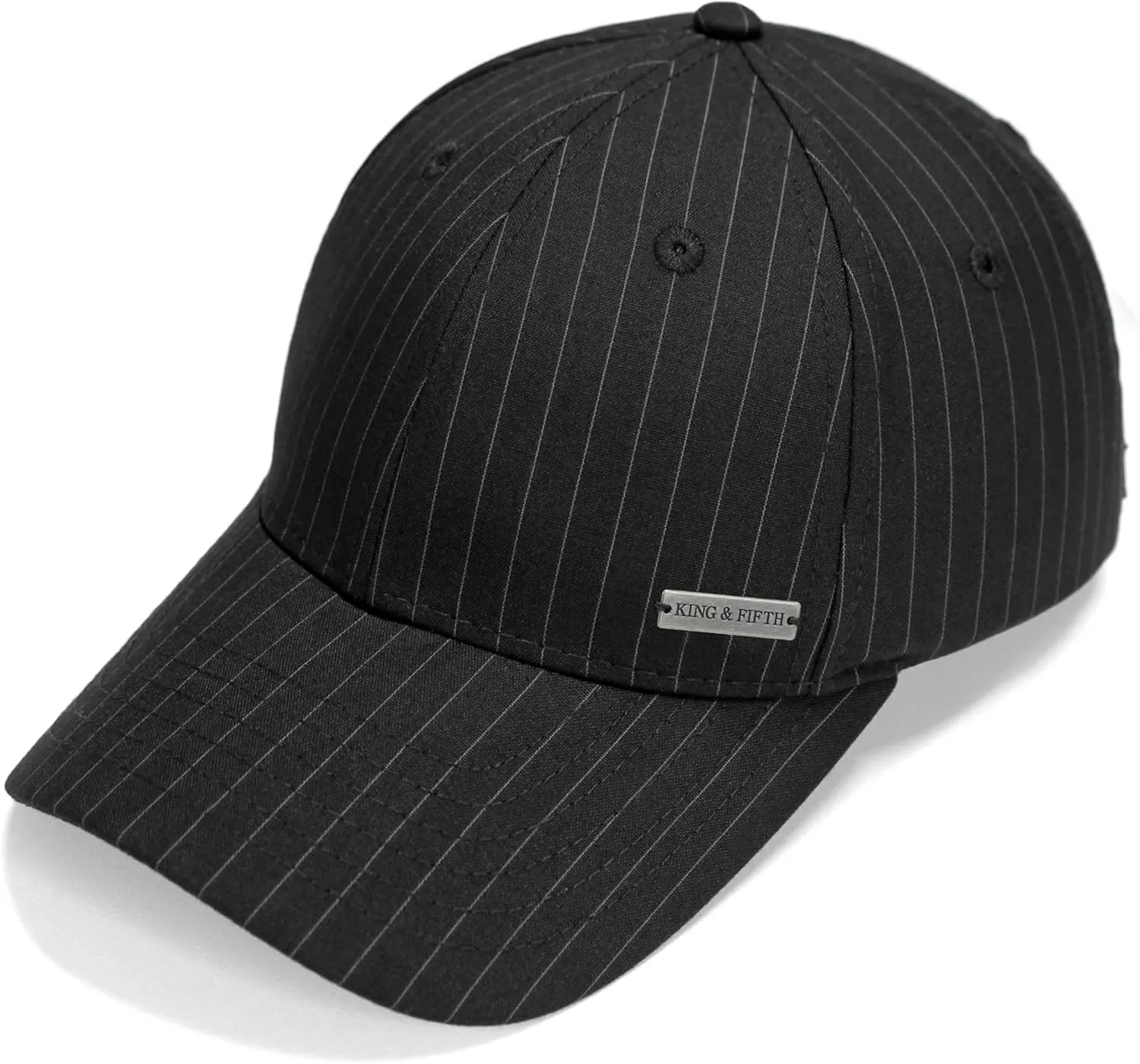 Fashion Baseball Hats for Men by King & Fifth | The Senna Baseball Cap with Low Profile & Menswear Fabric   Baseball Caps
