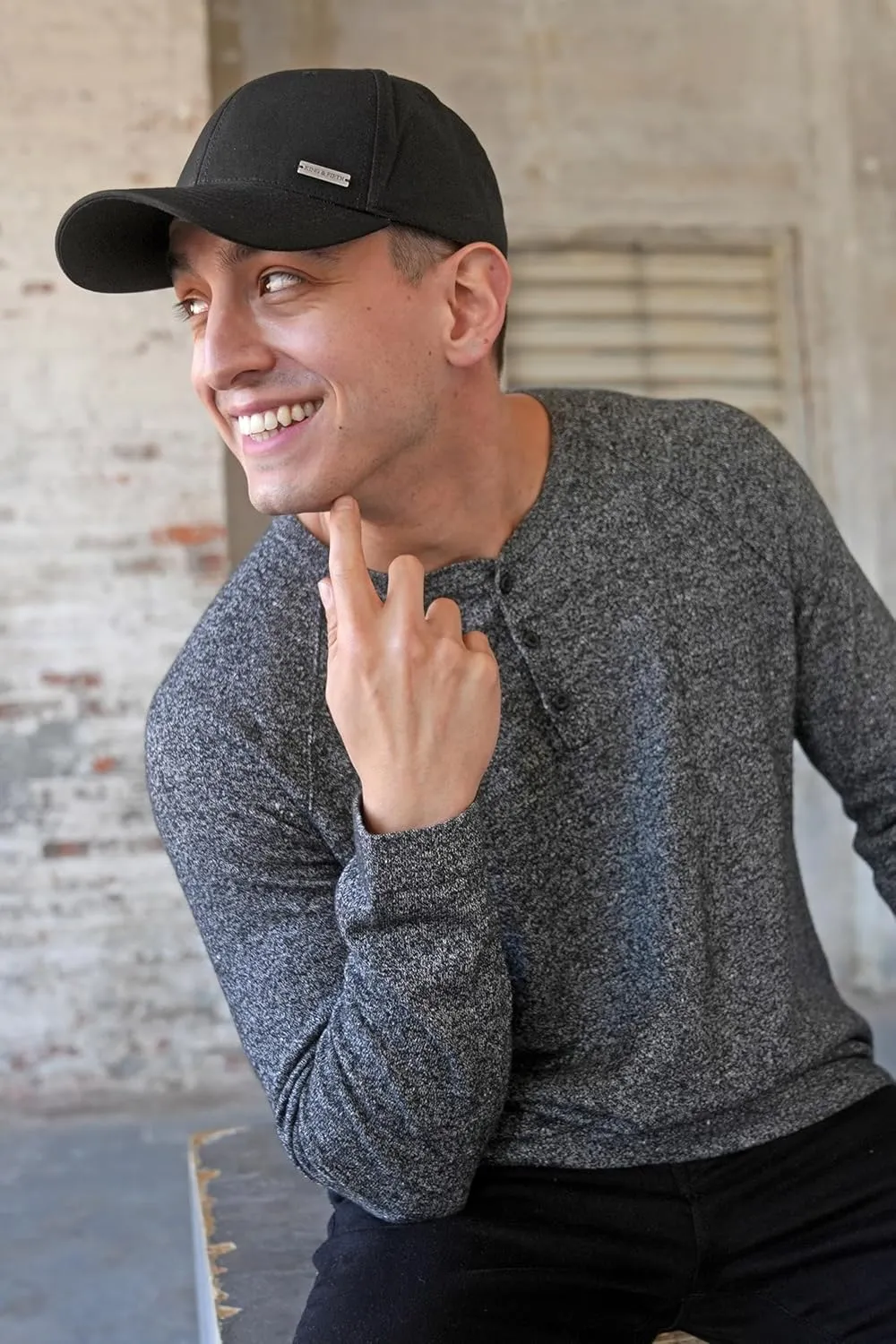 Fashion Baseball Hats for Men by King & Fifth | The Senna Baseball Cap with Low Profile & Menswear Fabric   Baseball Caps