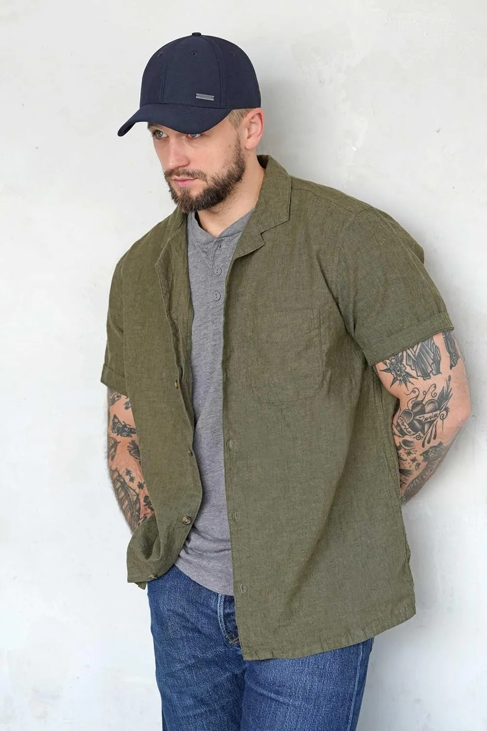 Fashion Baseball Hats for Men by King & Fifth | The Senna Baseball Cap with Low Profile & Menswear Fabric   Baseball Caps