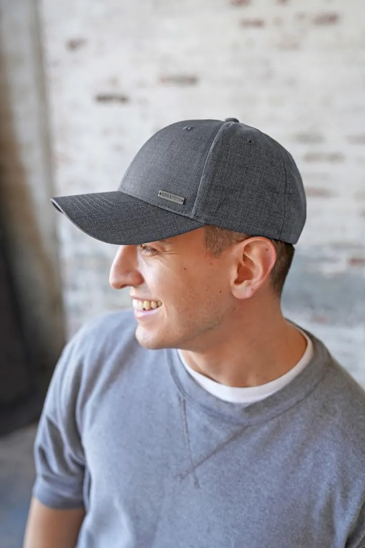 Fashion Baseball Hats for Men by King & Fifth | The Senna Baseball Cap with Low Profile & Menswear Fabric   Baseball Caps