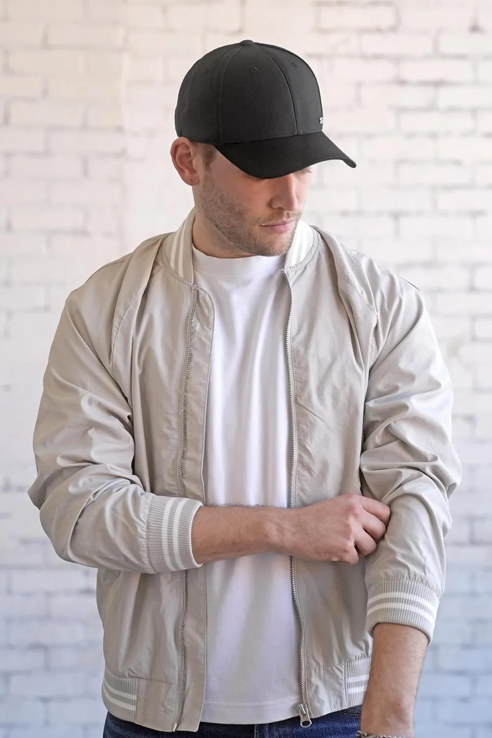 Fashion Baseball Hats for Men by King & Fifth | The Senna Baseball Cap with Low Profile & Menswear Fabric   Baseball Caps