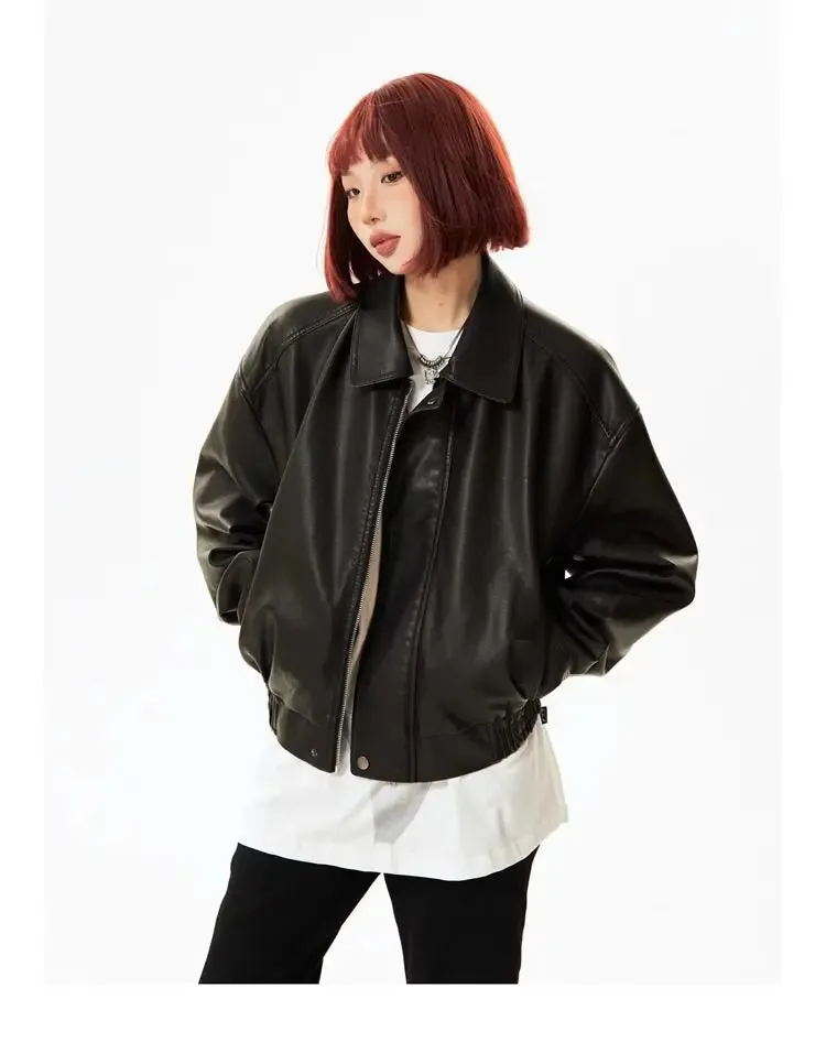 Faux Leather Biker Jacket