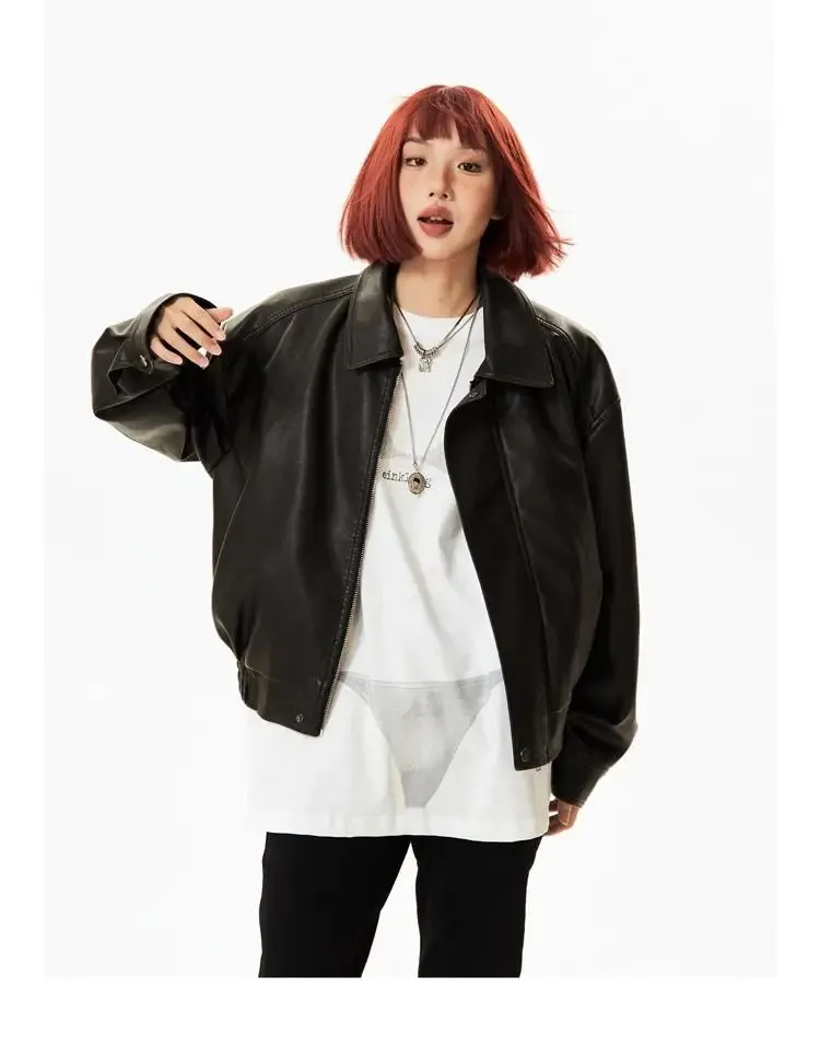 Faux Leather Biker Jacket