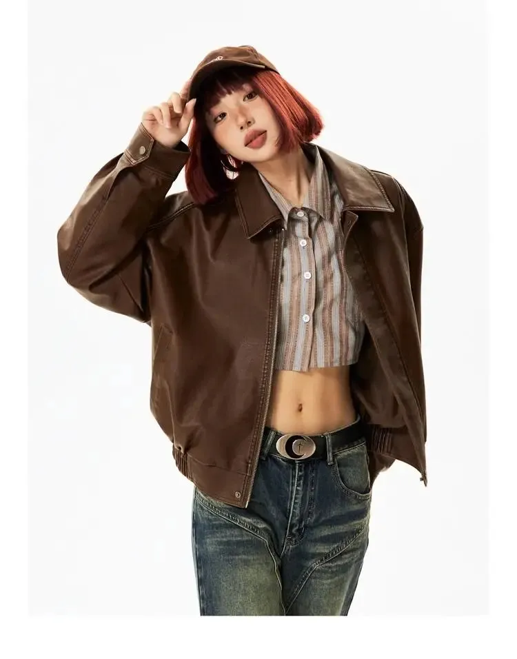 Faux Leather Biker Jacket