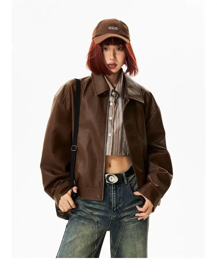 Faux Leather Biker Jacket