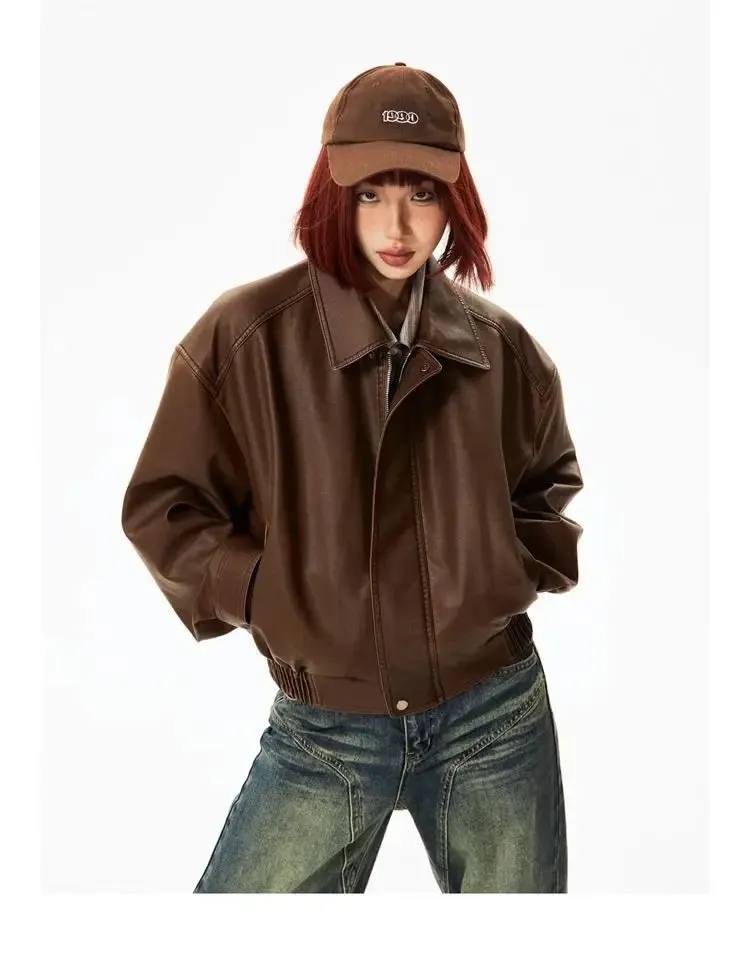 Faux Leather Biker Jacket
