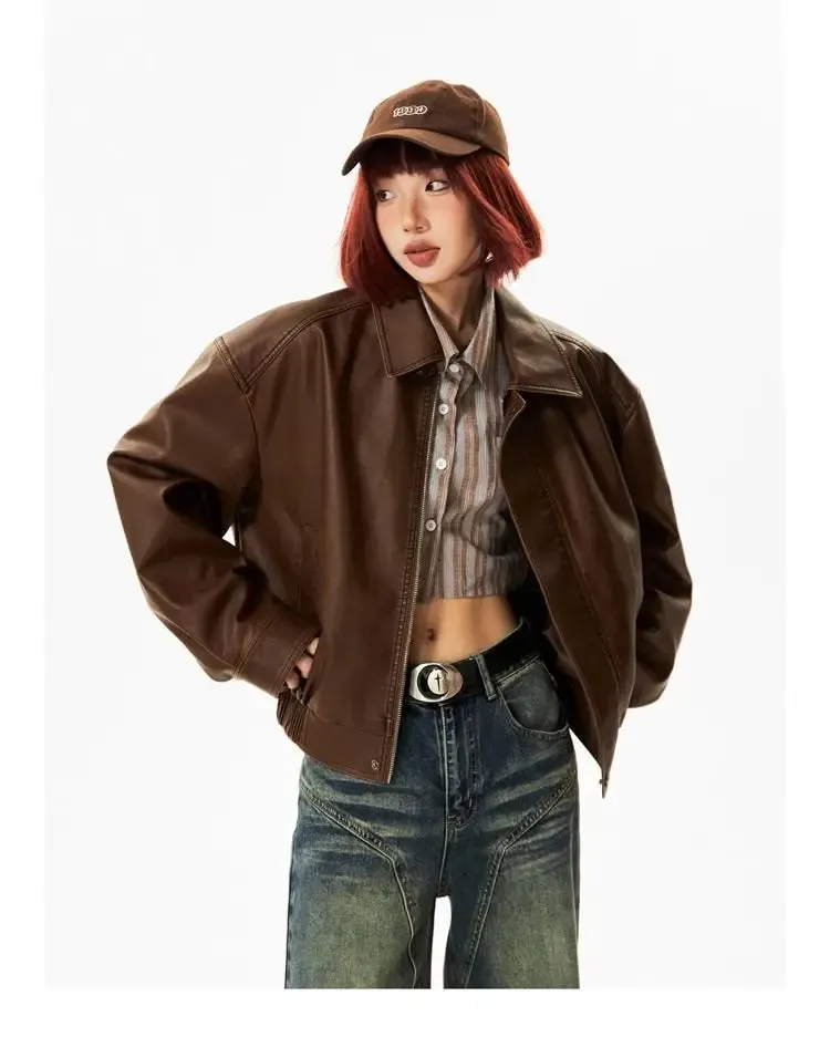 Faux Leather Biker Jacket