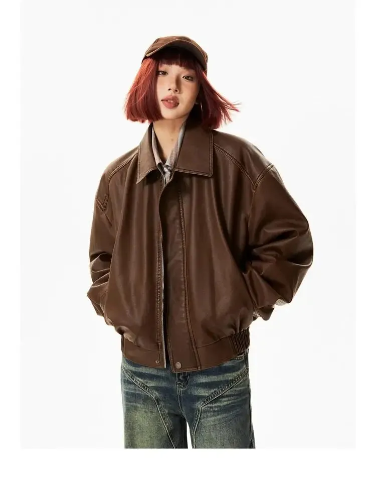 Faux Leather Biker Jacket