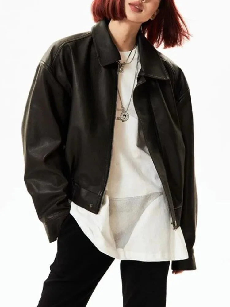 Faux Leather Biker Jacket
