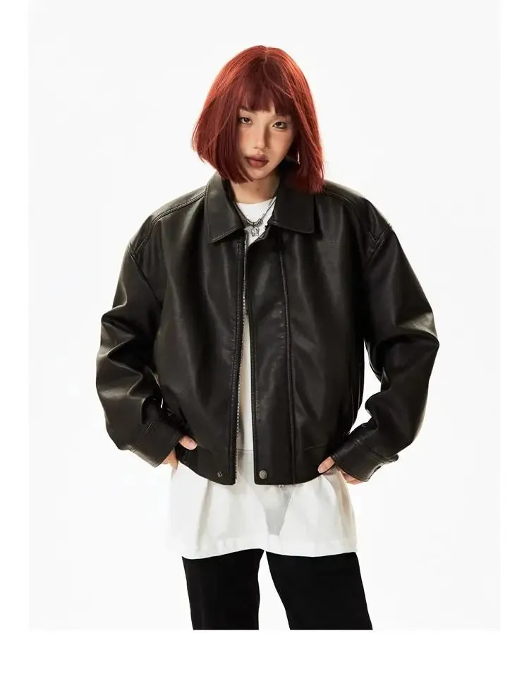 Faux Leather Biker Jacket