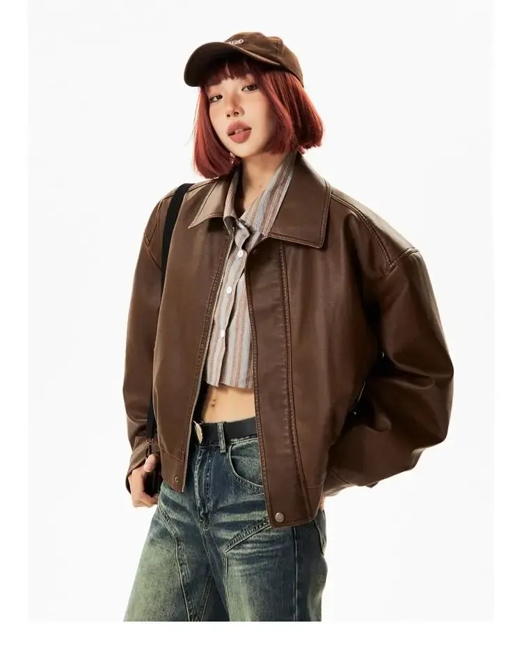 Faux Leather Biker Jacket