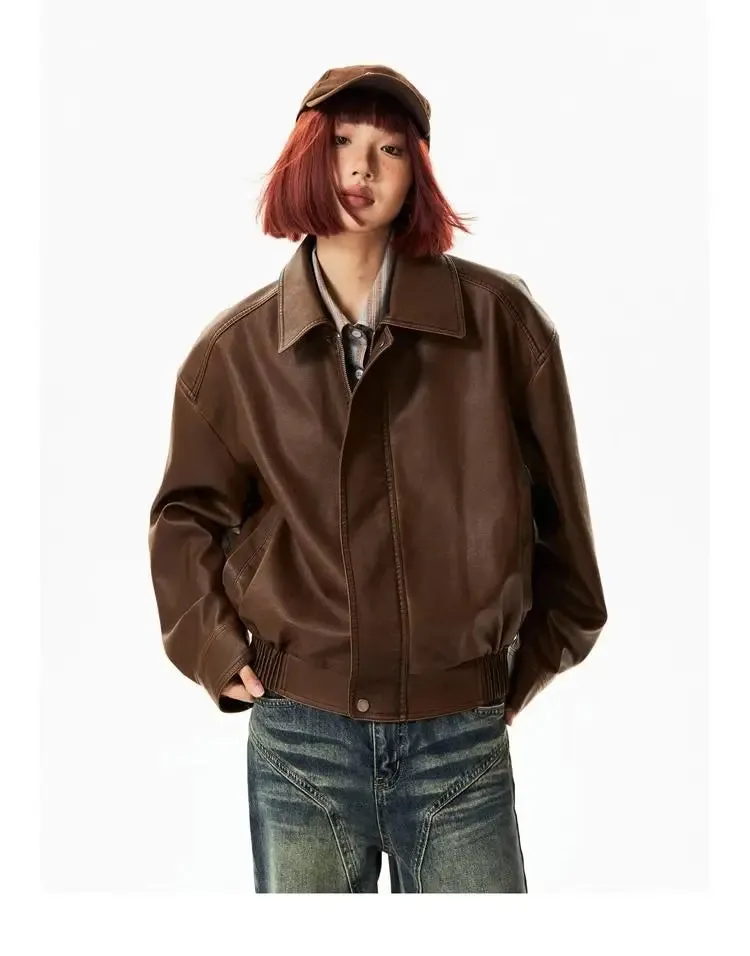 Faux Leather Biker Jacket