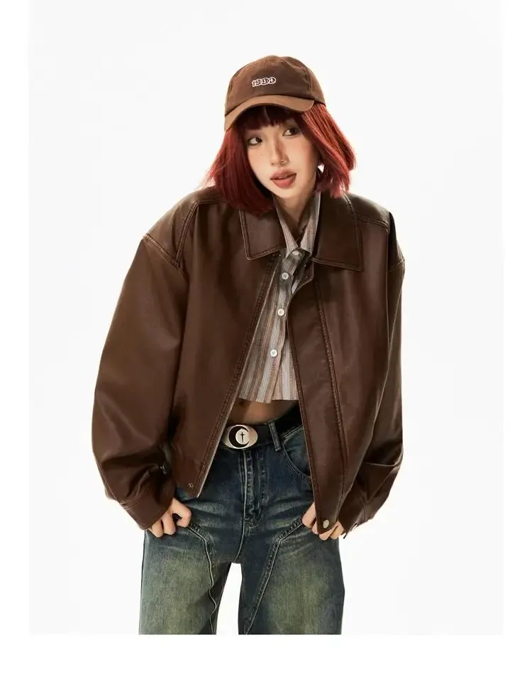 Faux Leather Biker Jacket