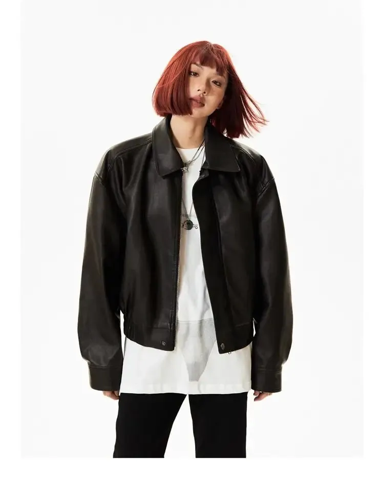 Faux Leather Biker Jacket
